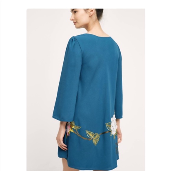 Anthropologie Hydrangea Floral Swing Dress - Picture 3 of 3